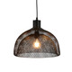 Pendant Light 27cm Black Mesh Dome Shade E27 40W Pendant Light 27cm Black Mesh Dome Shade E27 40W